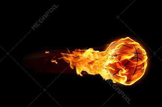 Basketball flames