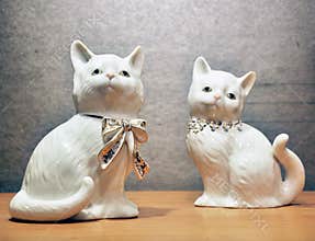 Porcelain cats