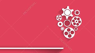 Rotation gears into lighting bulb
