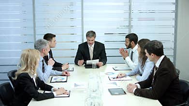 Angry boss tore contracts.