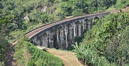Nine Arch Bridge in Sri Lanka