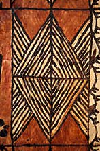 Pacific Islands: tapa cloth diamond design