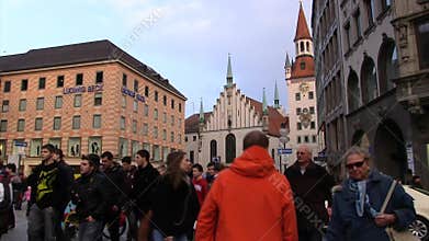 People at Marienplatz
