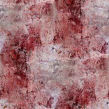 Red wall blood stains plaster cracks paint
