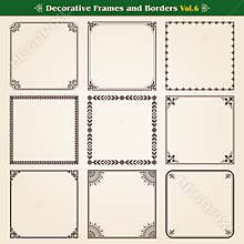 Frames and borders set 6