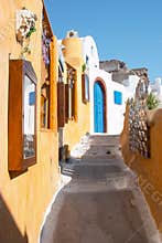 Street in Oia Santorini Greece