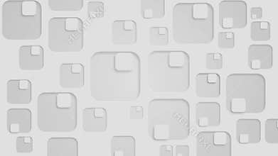 Moving small white squares inside perforated big squares, loop