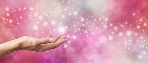 Gift Voucher Sparkling Pink Glitter Bokeh Banner