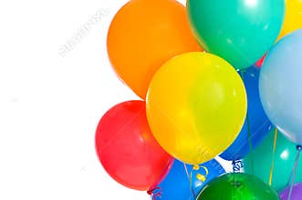 Party Balloons on white