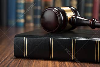 Gavel and law book