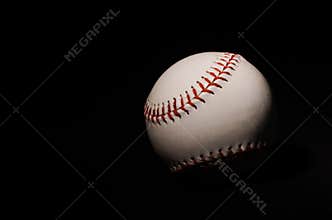 Baseball on Black Background -2