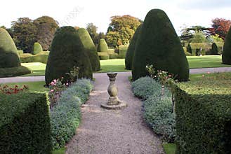 Chirk Castle garden in England