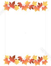 Maple Border / Autumn leaves
