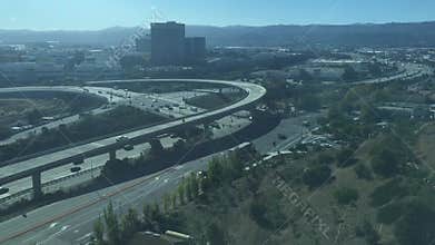 View of traffic in silicon valley