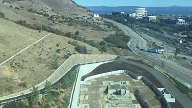 View of traffic in silicon valley