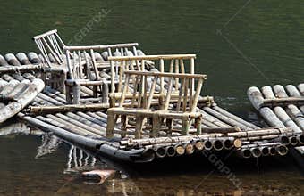 Bamboo rafts