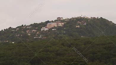 Jamaican mountain countryside tropical landscape