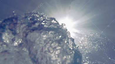 Bubbles under water