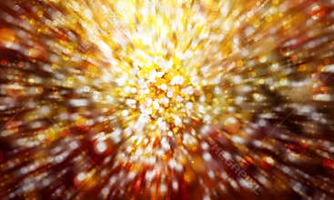 Festive gold bokeh blur