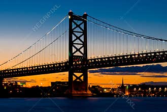 Philadelphia at Sunset