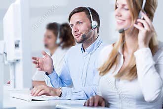 Call center team