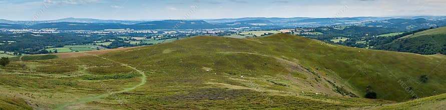 Rolling Hills Panorama England