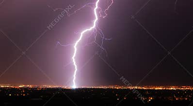 Lightening night in edmonton