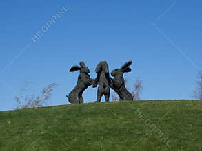 The Dancing Hares at Ballantrae