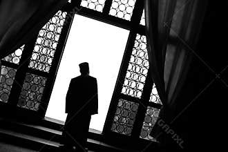 Monk at Window