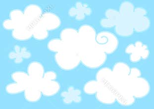 Light blue clouds
