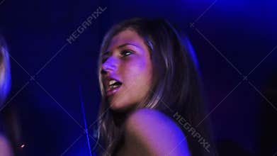 Girls dancing at a party at the club