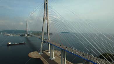 Bridge Russky through the Strait of Eastern