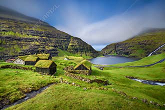 Village of Saksun, Faroe Islands, Denmark