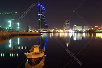 Bahrain city view in the night