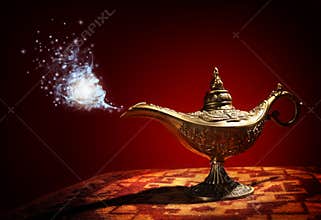 Magic Aladdins Genie lamp