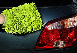 Washing a car