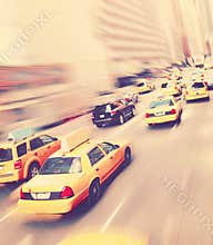 New York yellow taxicabs