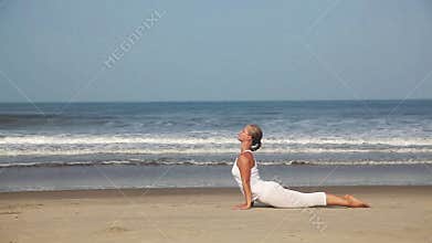 Yoga on the beach