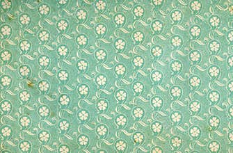 Used floral vintage wallpaper