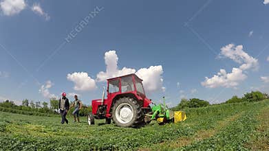 People working in agriculture video