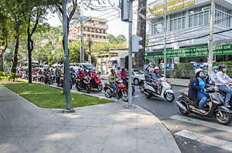 Ho Chi Minh busy traffic