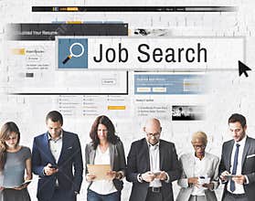 Job Search Human Resources Recruitment Career Concept