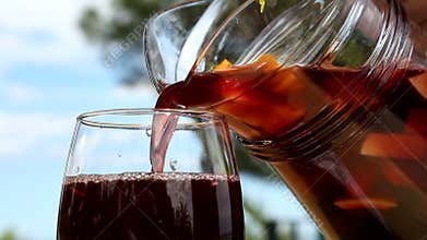 Preparation of alcoholic drinks Sangria