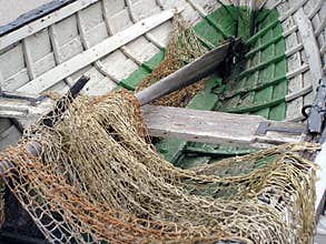 Fishing boat and net