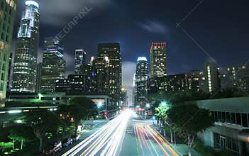 Los Angeles city at night
