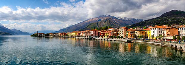 Lago di Como (Lake Como) Gravedona panoramic view
