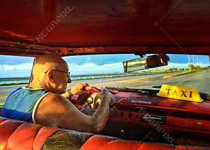 Cuban taxi driver