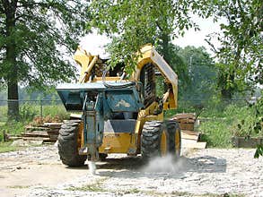 Busting Concrete.