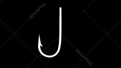 Steel fishing hook