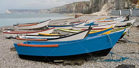 Boats on beach